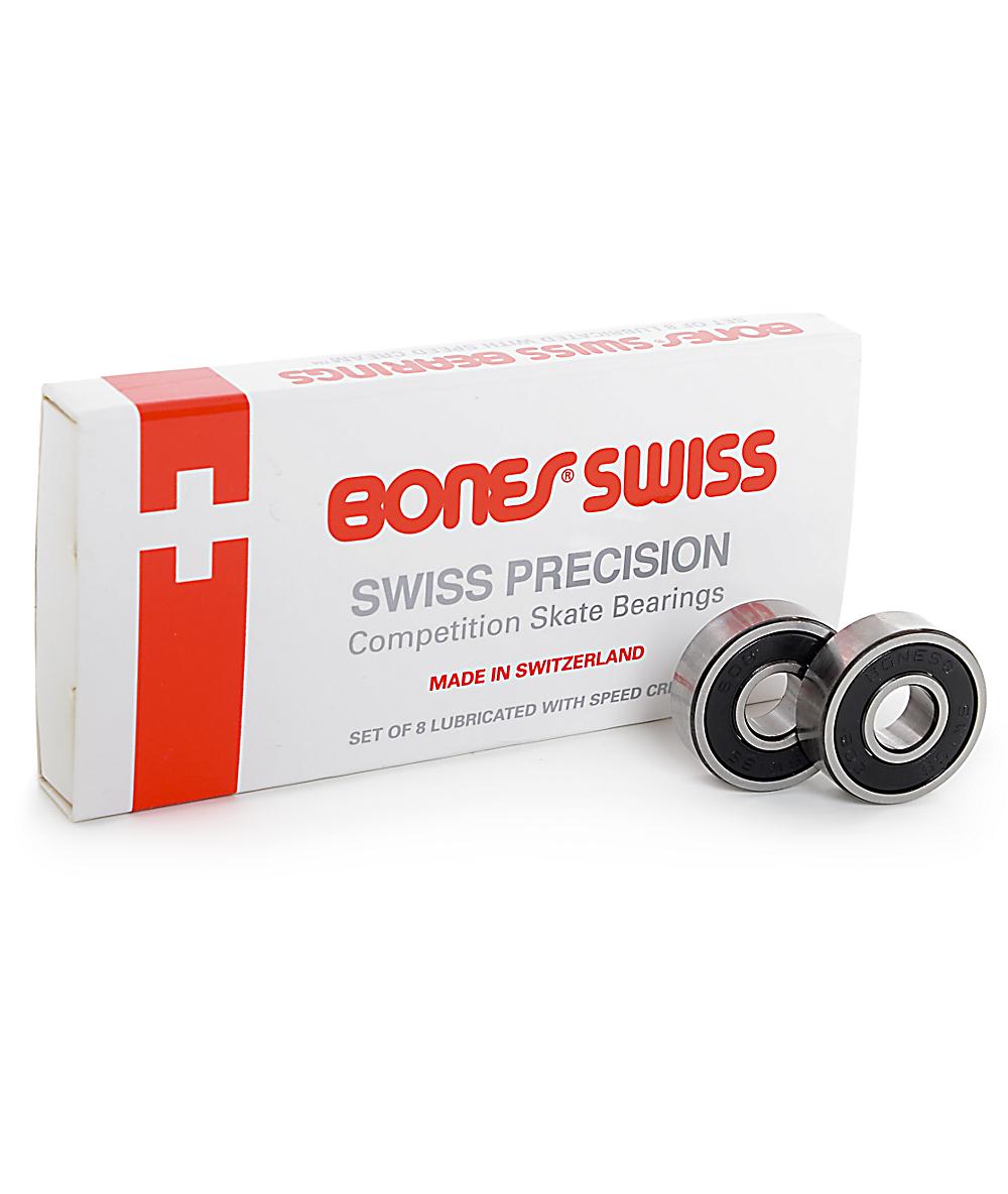 Set of 16 Bones Swiss Bearings for Roller Skates & Skateboards 
